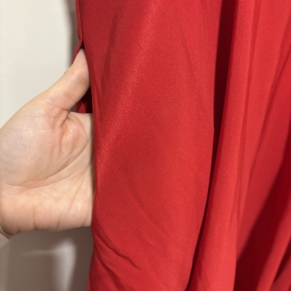 A New Day Dress Womens 14 Red Bow Midi Sleeveless Formal Valentines Date - Picture 6 of 9